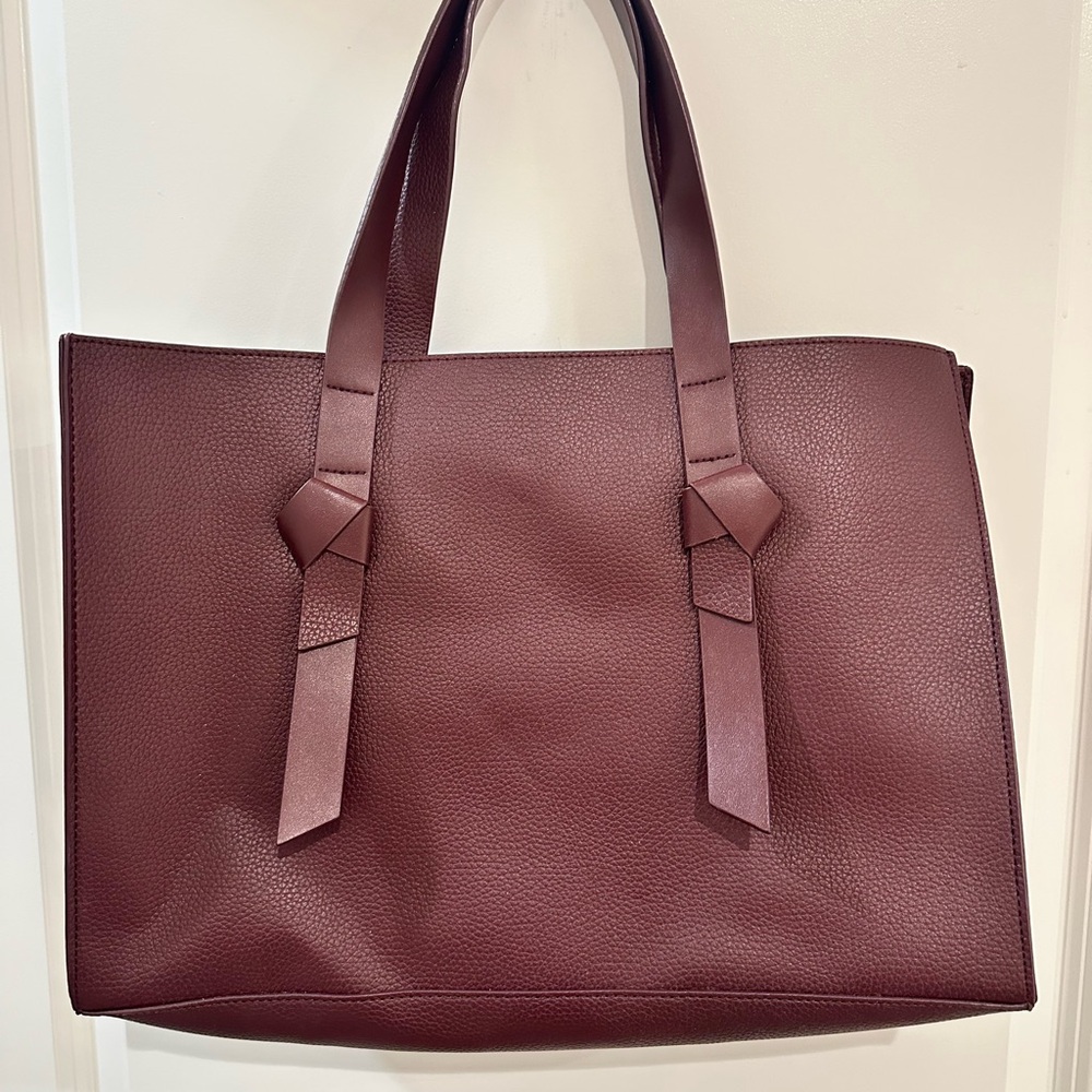 Elegant Burgundy Tote Bag